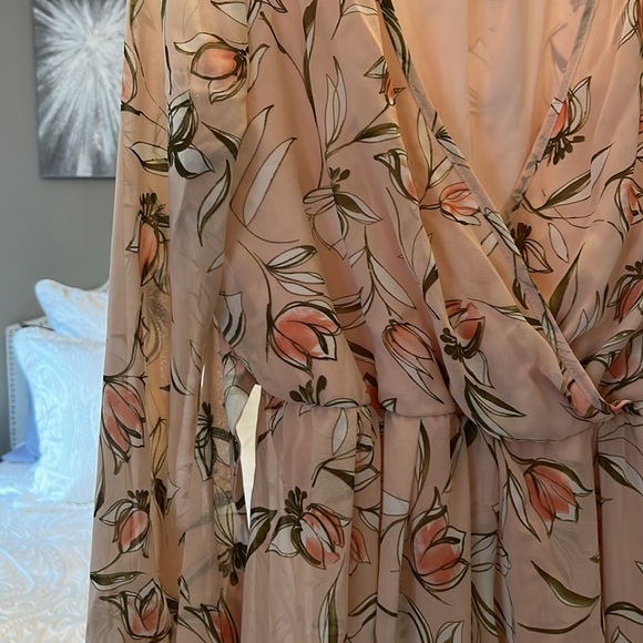 Pink blush pink Maternity maxi dress. Size L - Picture 2 of 2